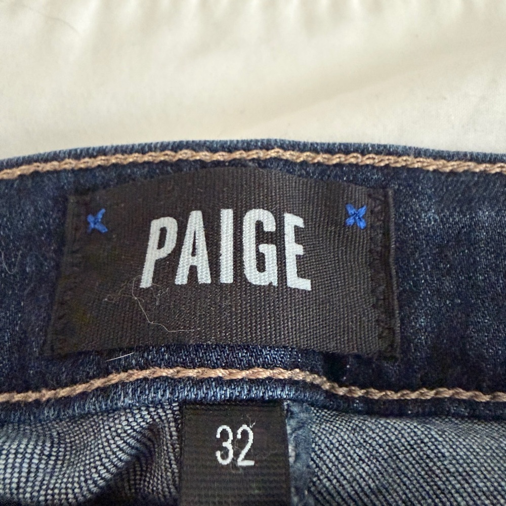 PAIGE Midnight Indigo Denim Jeans size 32